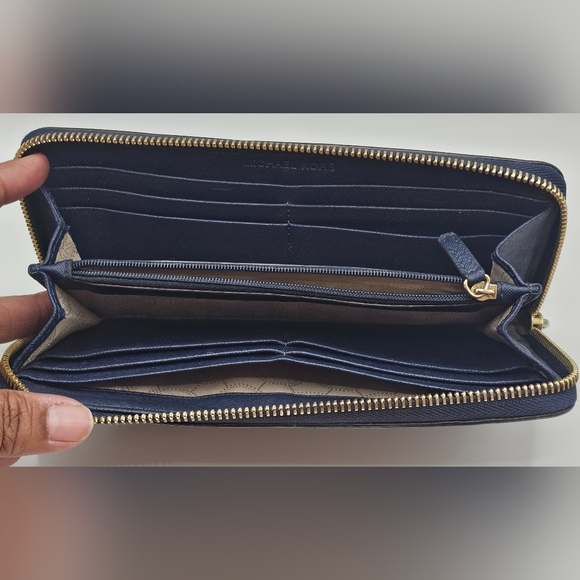 Michael Kors Navy Blue Wallet - Picture 2 of 4